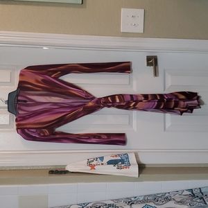 Sexy ombre wrap dress